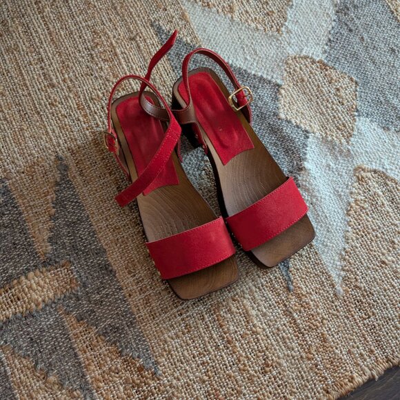 Anthropologie double strap heels - Picture 4 of 6